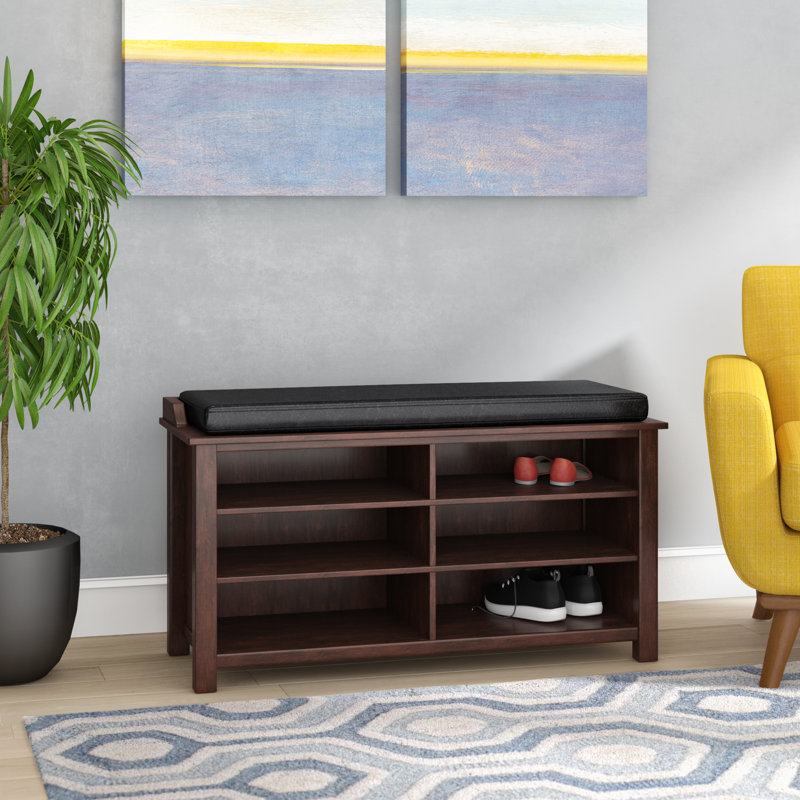 Latitude Run® 12 Pair Shoe Storage Bench & Reviews | Wayfair
